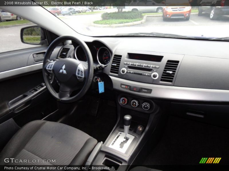Electric Blue Pearl / Black 2008 Mitsubishi Lancer ES