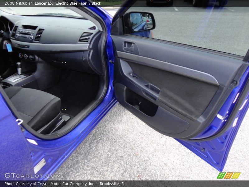 Electric Blue Pearl / Black 2008 Mitsubishi Lancer ES
