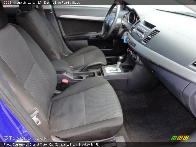 Electric Blue Pearl / Black 2008 Mitsubishi Lancer ES