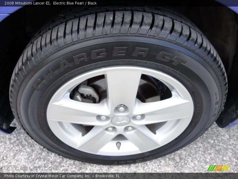 Electric Blue Pearl / Black 2008 Mitsubishi Lancer ES