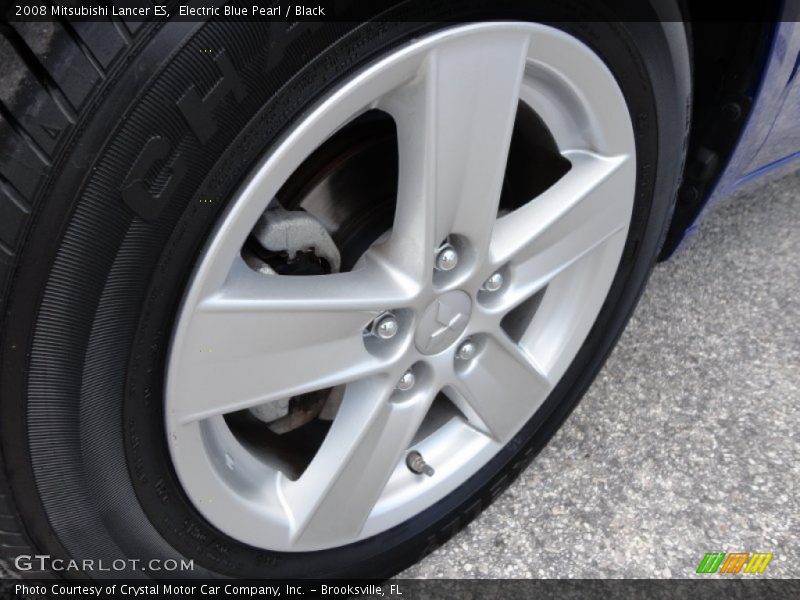 Electric Blue Pearl / Black 2008 Mitsubishi Lancer ES
