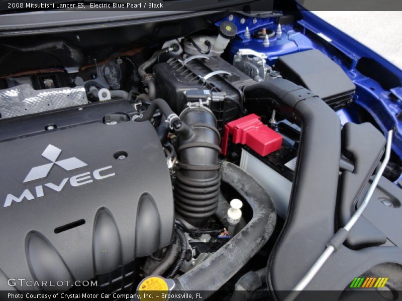 Electric Blue Pearl / Black 2008 Mitsubishi Lancer ES