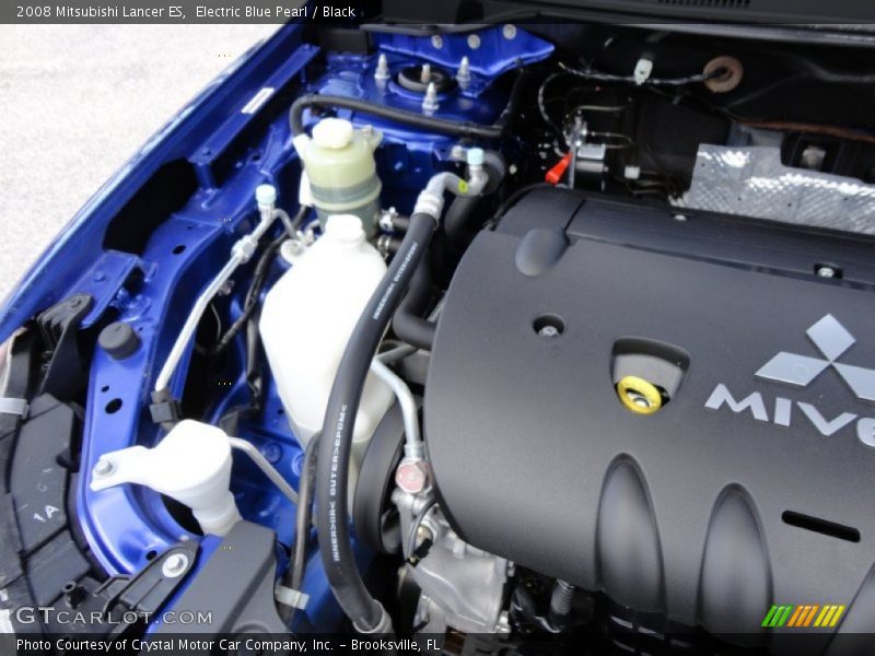 Electric Blue Pearl / Black 2008 Mitsubishi Lancer ES
