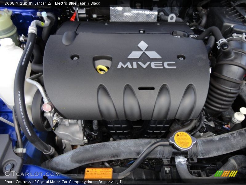 Electric Blue Pearl / Black 2008 Mitsubishi Lancer ES