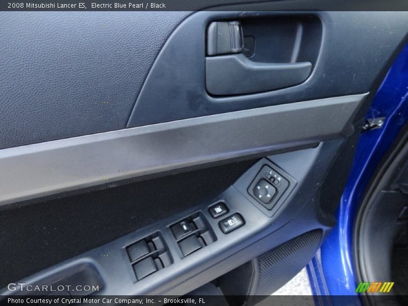 Electric Blue Pearl / Black 2008 Mitsubishi Lancer ES