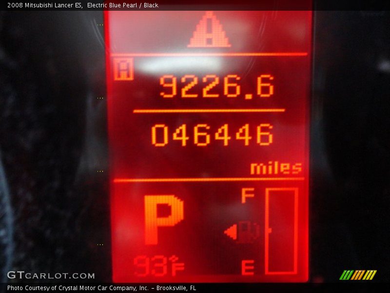 Electric Blue Pearl / Black 2008 Mitsubishi Lancer ES