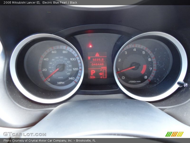 Electric Blue Pearl / Black 2008 Mitsubishi Lancer ES