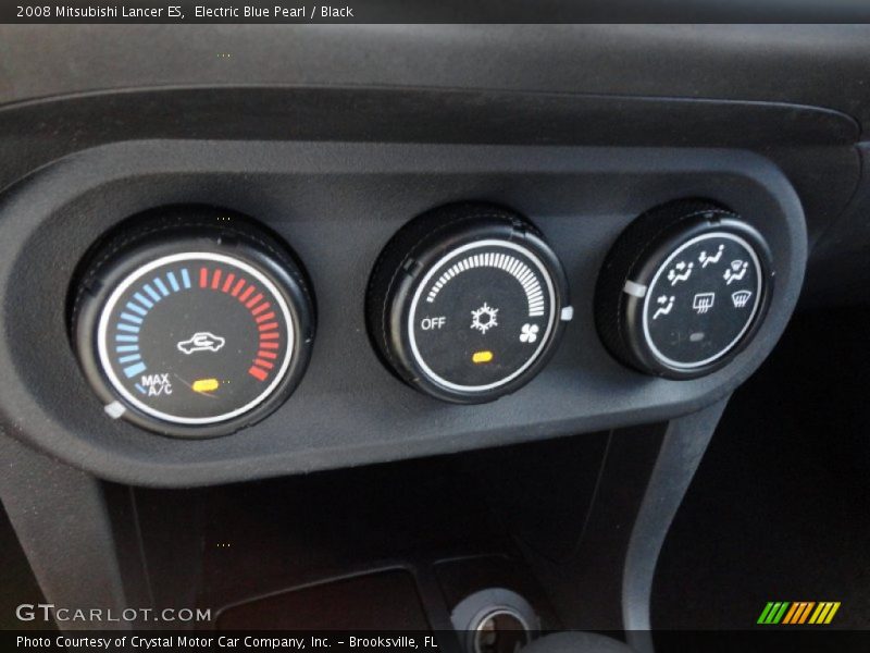 Electric Blue Pearl / Black 2008 Mitsubishi Lancer ES