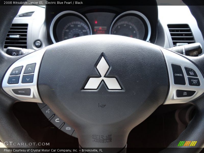 Electric Blue Pearl / Black 2008 Mitsubishi Lancer ES