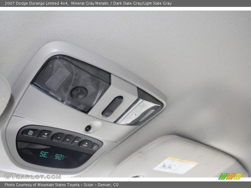 Mineral Gray Metallic / Dark Slate Gray/Light Slate Gray 2007 Dodge Durango Limited 4x4