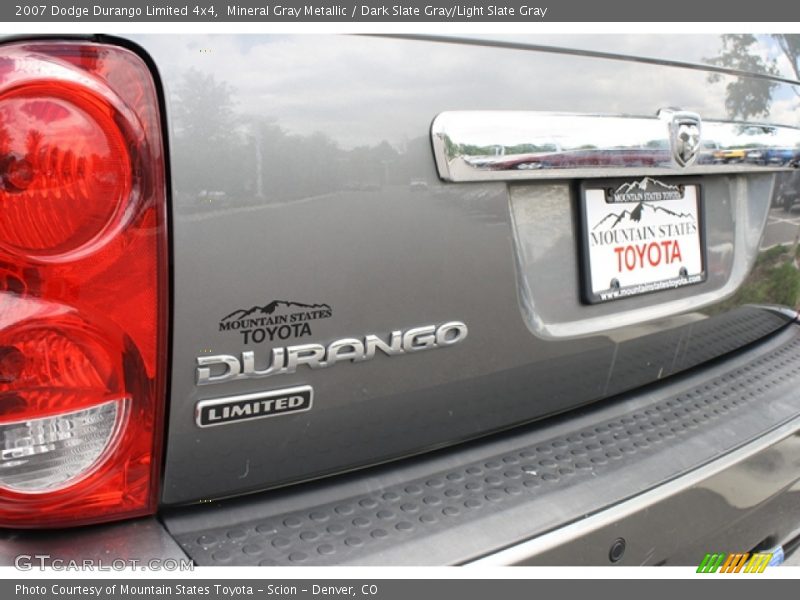 Mineral Gray Metallic / Dark Slate Gray/Light Slate Gray 2007 Dodge Durango Limited 4x4
