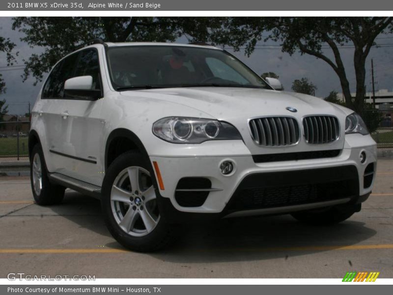 Alpine White / Sand Beige 2011 BMW X5 xDrive 35d