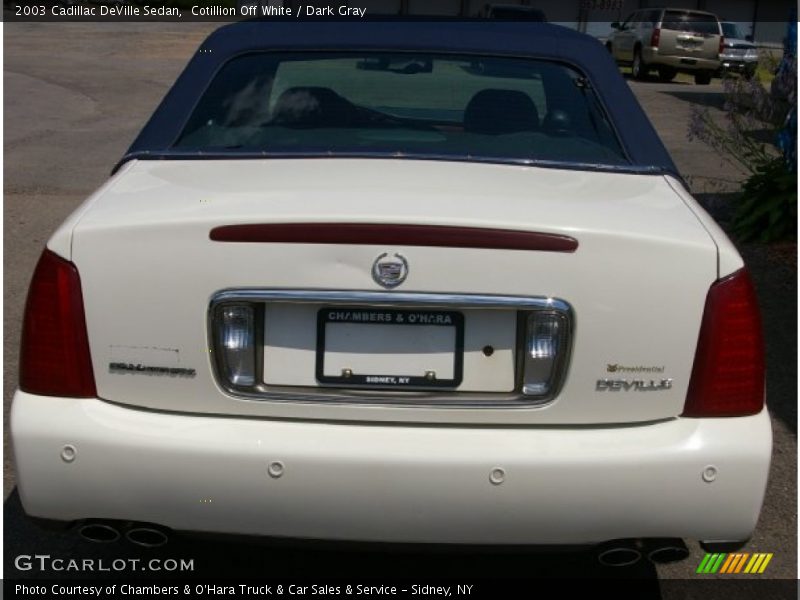 Cotillion Off White / Dark Gray 2003 Cadillac DeVille Sedan