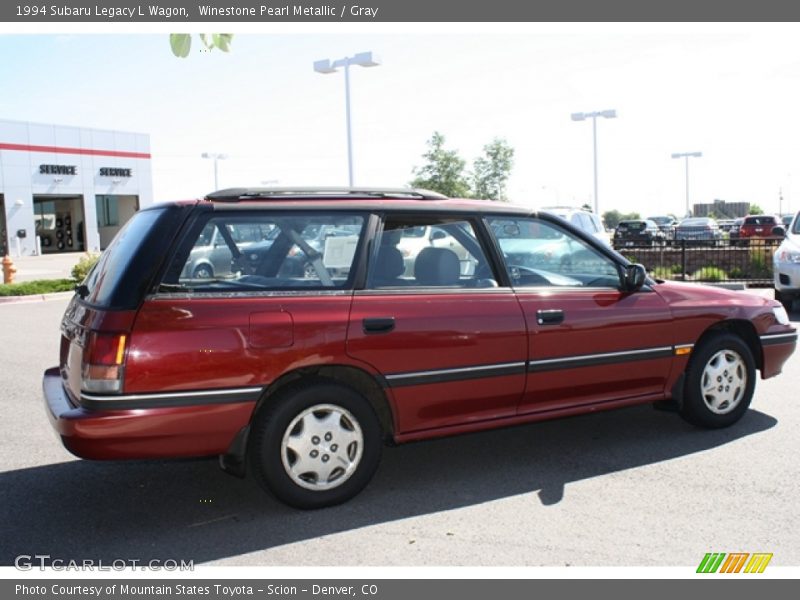 Winestone Pearl Metallic / Gray 1994 Subaru Legacy L Wagon