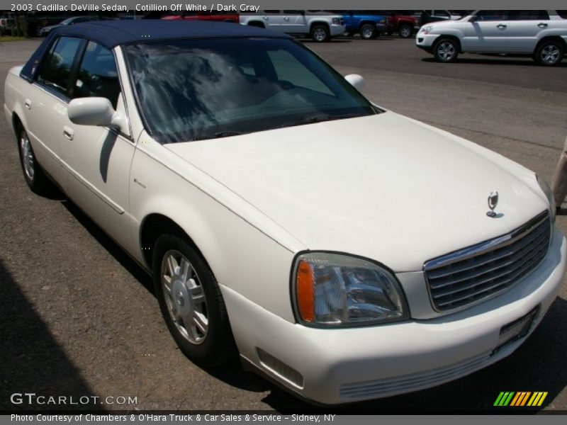 Cotillion Off White / Dark Gray 2003 Cadillac DeVille Sedan