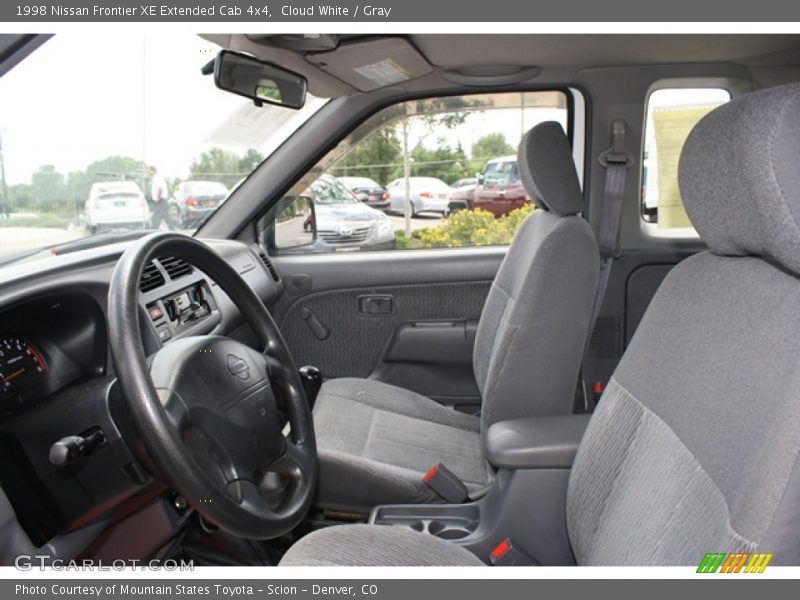 Cloud White / Gray 1998 Nissan Frontier XE Extended Cab 4x4