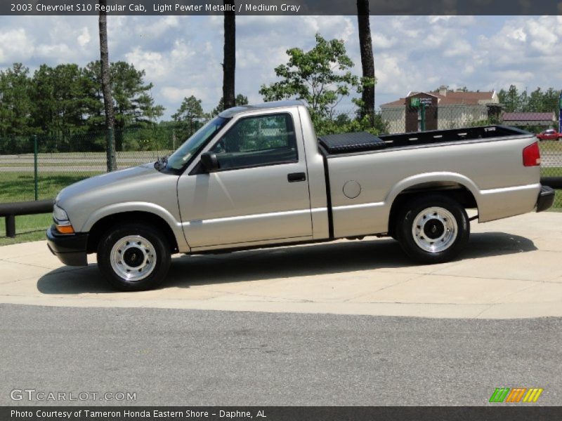 Light Pewter Metallic / Medium Gray 2003 Chevrolet S10 Regular Cab