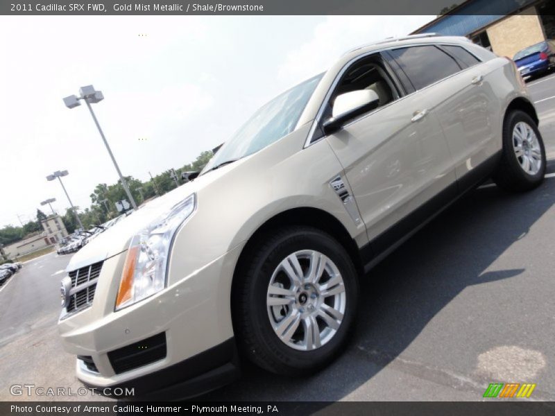 Gold Mist Metallic / Shale/Brownstone 2011 Cadillac SRX FWD