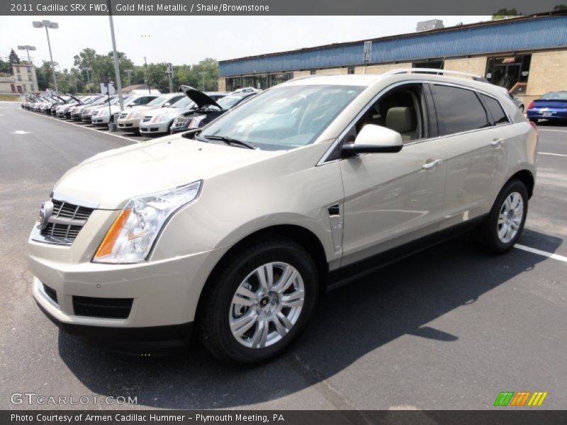 Gold Mist Metallic / Shale/Brownstone 2011 Cadillac SRX FWD