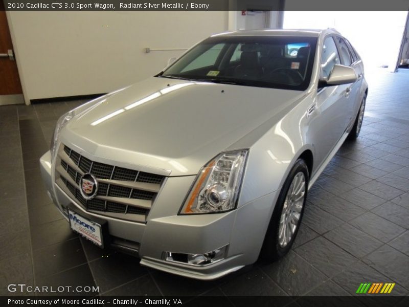 Radiant Silver Metallic / Ebony 2010 Cadillac CTS 3.0 Sport Wagon