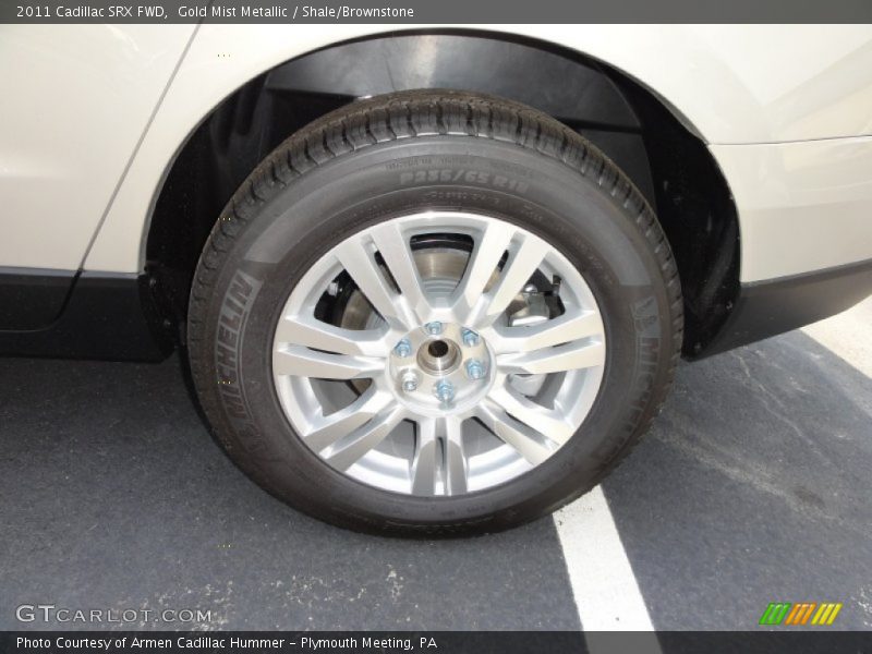Gold Mist Metallic / Shale/Brownstone 2011 Cadillac SRX FWD