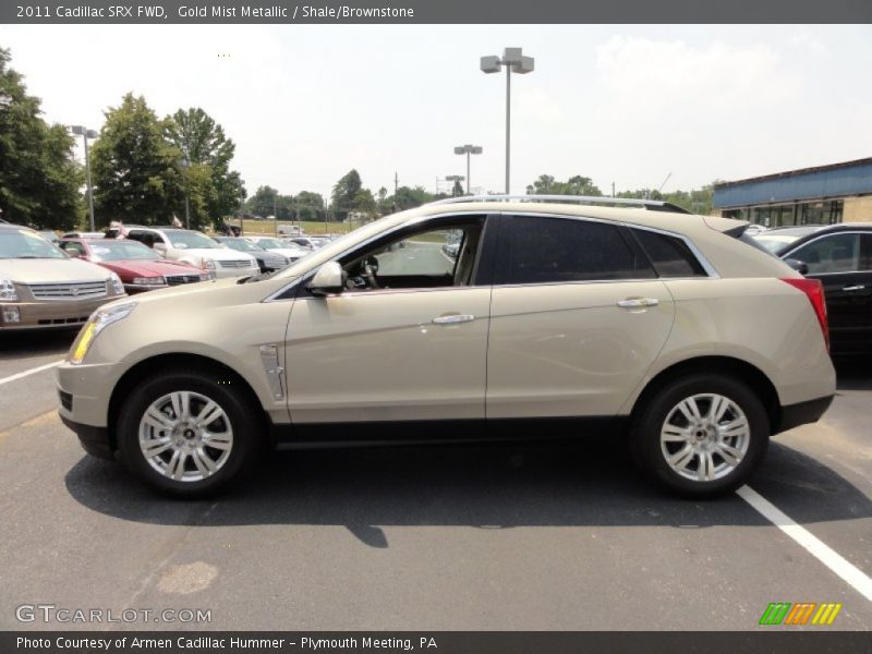 Gold Mist Metallic / Shale/Brownstone 2011 Cadillac SRX FWD