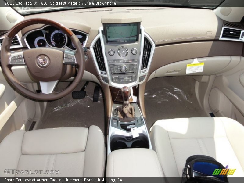 Gold Mist Metallic / Shale/Brownstone 2011 Cadillac SRX FWD