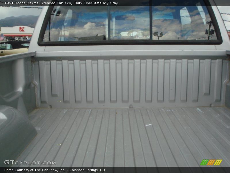 Dark Silver Metallic / Gray 1991 Dodge Dakota Extended Cab 4x4