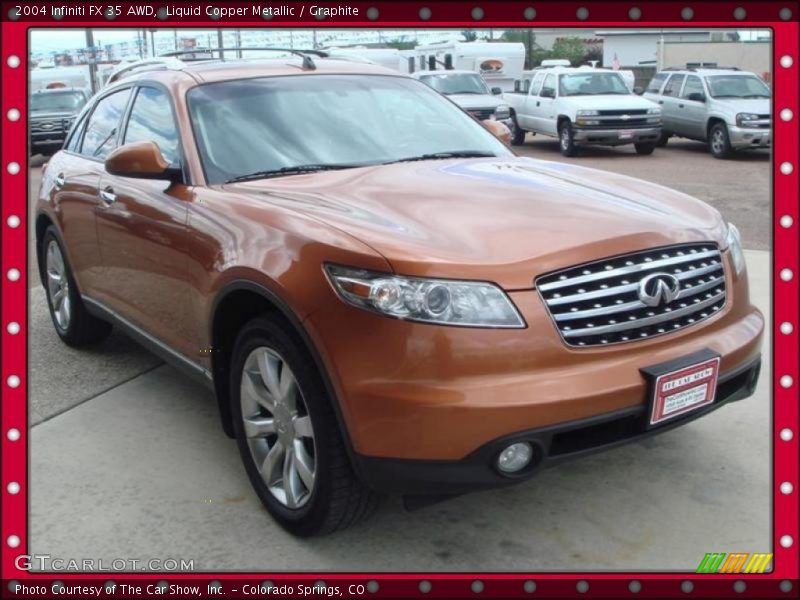 Liquid Copper Metallic / Graphite 2004 Infiniti FX 35 AWD