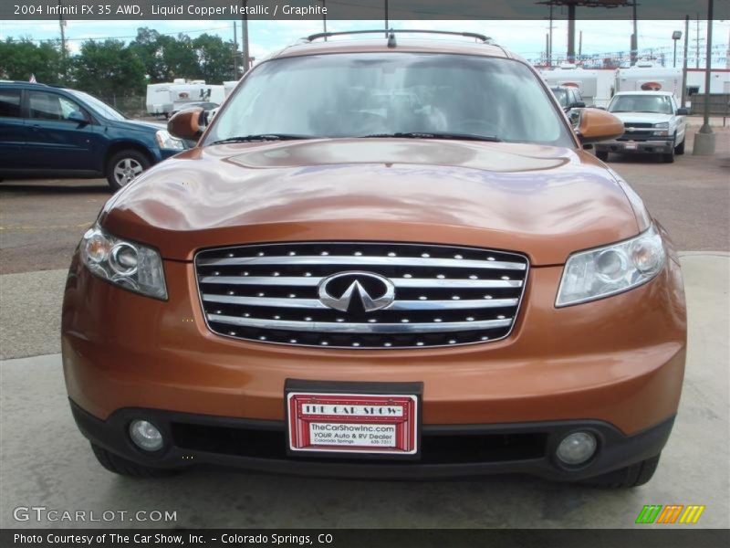 Liquid Copper Metallic / Graphite 2004 Infiniti FX 35 AWD