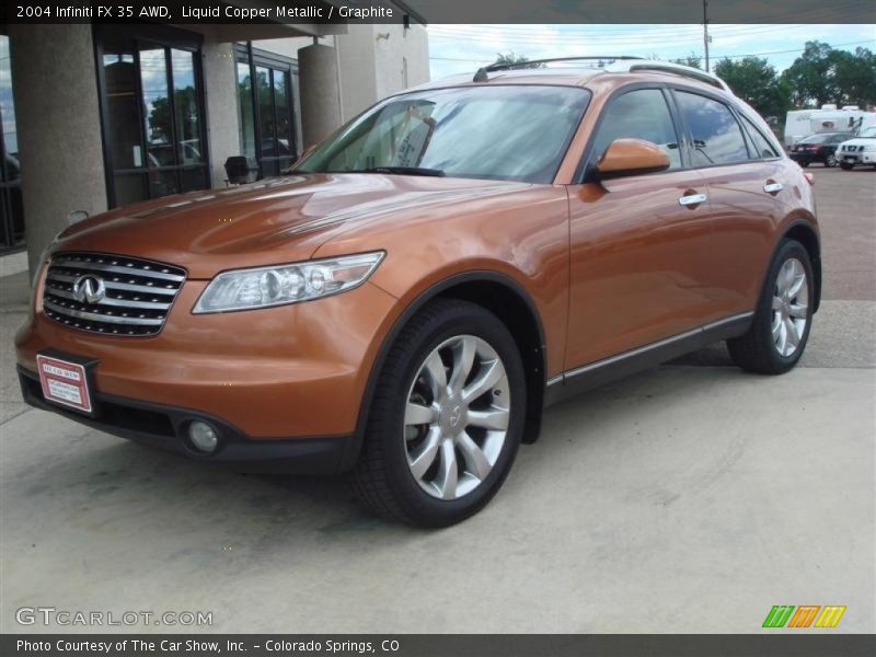 Liquid Copper Metallic / Graphite 2004 Infiniti FX 35 AWD