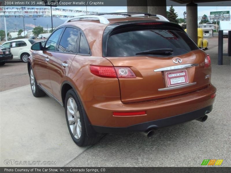 Liquid Copper Metallic / Graphite 2004 Infiniti FX 35 AWD