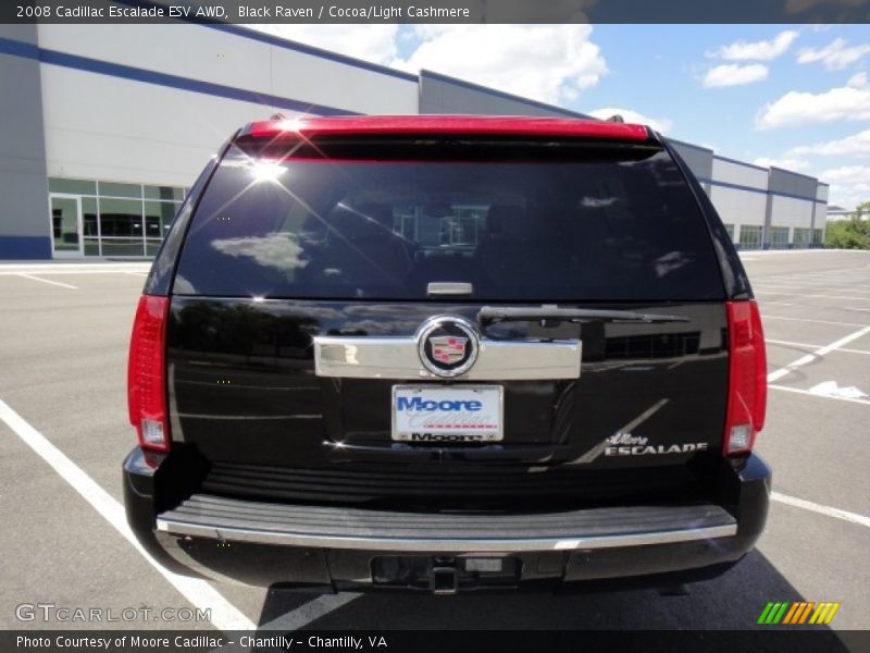 Black Raven / Cocoa/Light Cashmere 2008 Cadillac Escalade ESV AWD