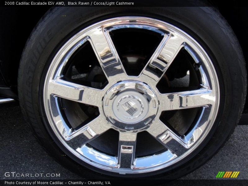 Black Raven / Cocoa/Light Cashmere 2008 Cadillac Escalade ESV AWD