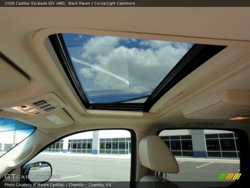 Black Raven / Cocoa/Light Cashmere 2008 Cadillac Escalade ESV AWD