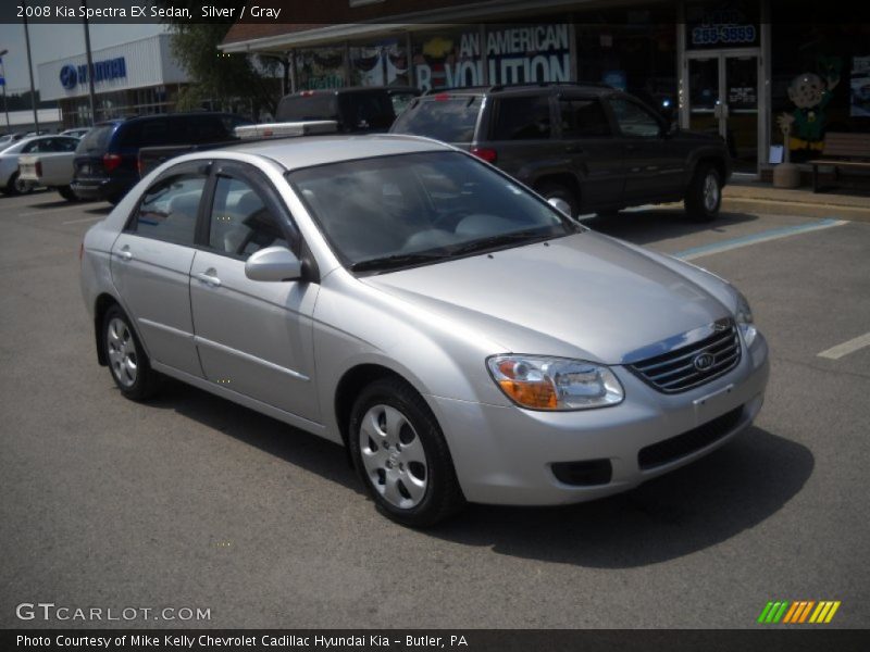 Silver / Gray 2008 Kia Spectra EX Sedan