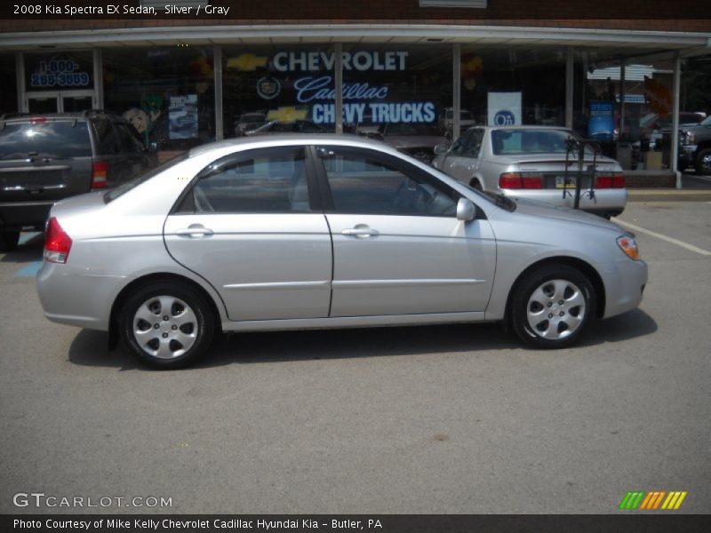 Silver / Gray 2008 Kia Spectra EX Sedan