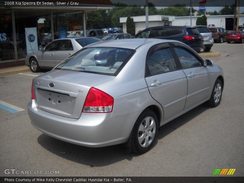 Silver / Gray 2008 Kia Spectra EX Sedan
