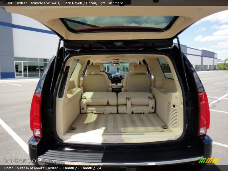 Black Raven / Cocoa/Light Cashmere 2008 Cadillac Escalade ESV AWD
