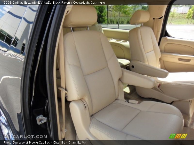 Black Raven / Cocoa/Light Cashmere 2008 Cadillac Escalade ESV AWD