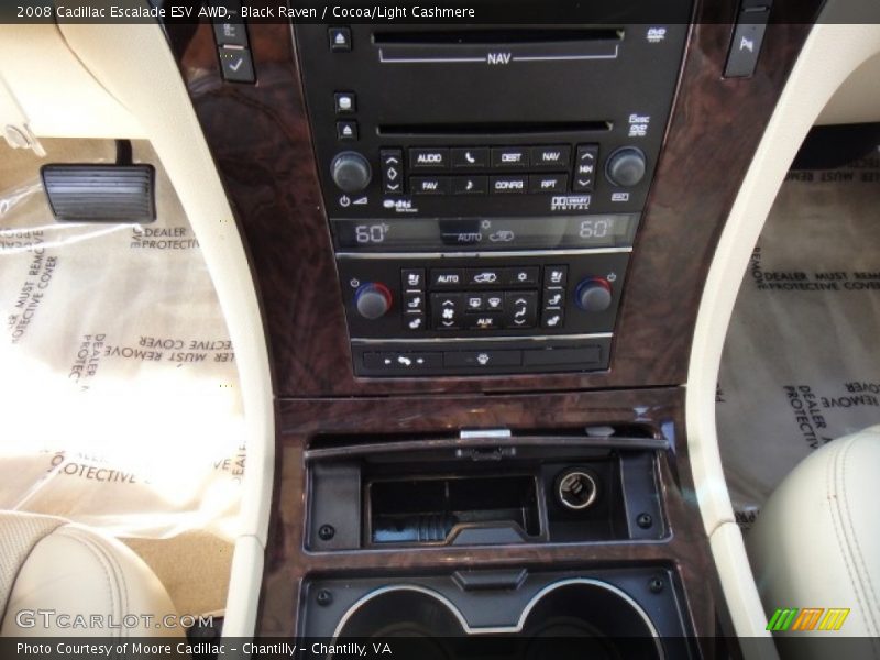 Black Raven / Cocoa/Light Cashmere 2008 Cadillac Escalade ESV AWD