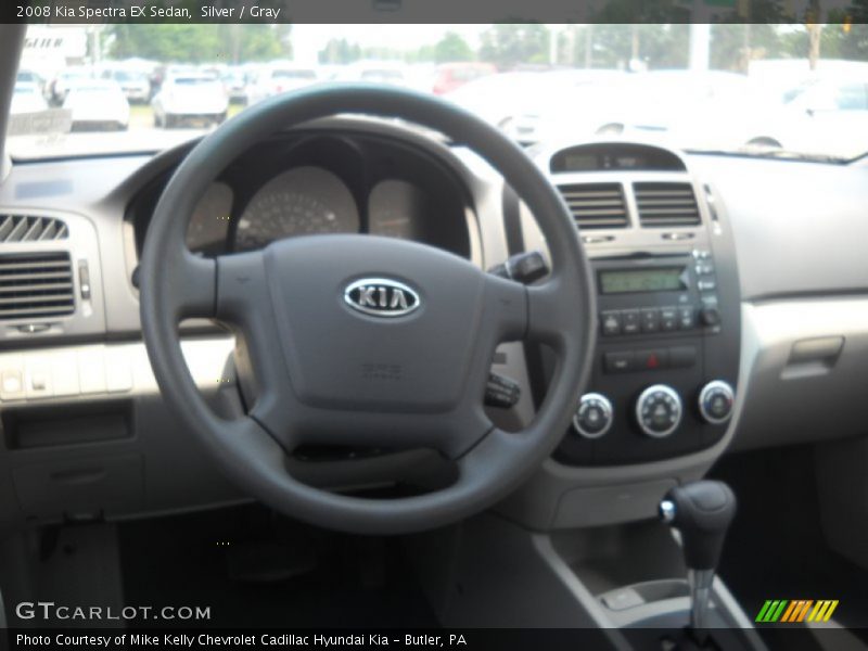 Silver / Gray 2008 Kia Spectra EX Sedan