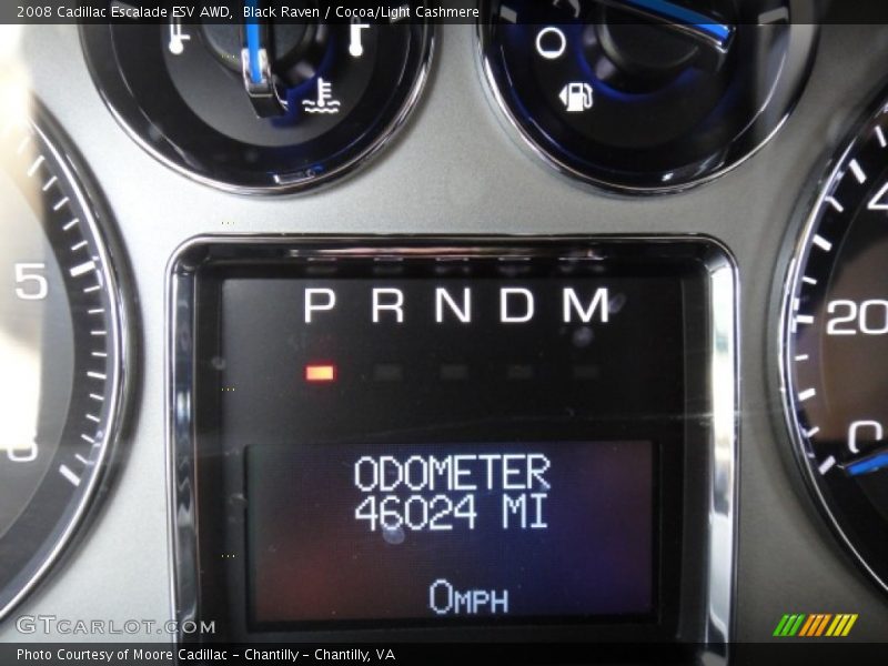 Black Raven / Cocoa/Light Cashmere 2008 Cadillac Escalade ESV AWD