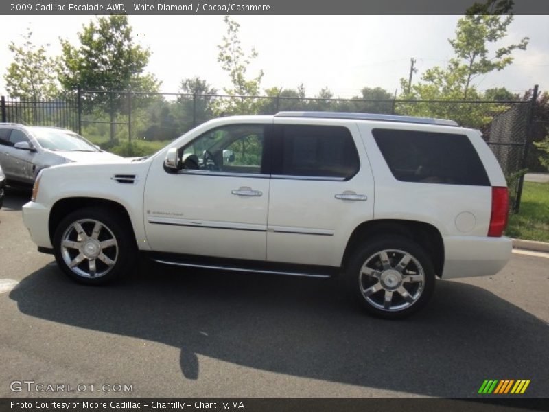 White Diamond / Cocoa/Cashmere 2009 Cadillac Escalade AWD