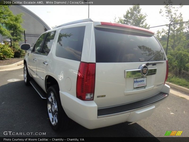 White Diamond / Cocoa/Cashmere 2009 Cadillac Escalade AWD