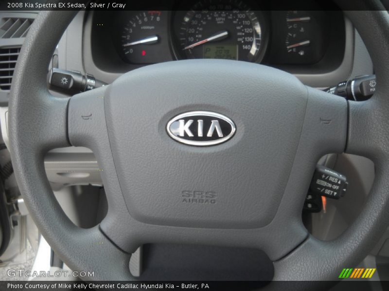 Silver / Gray 2008 Kia Spectra EX Sedan