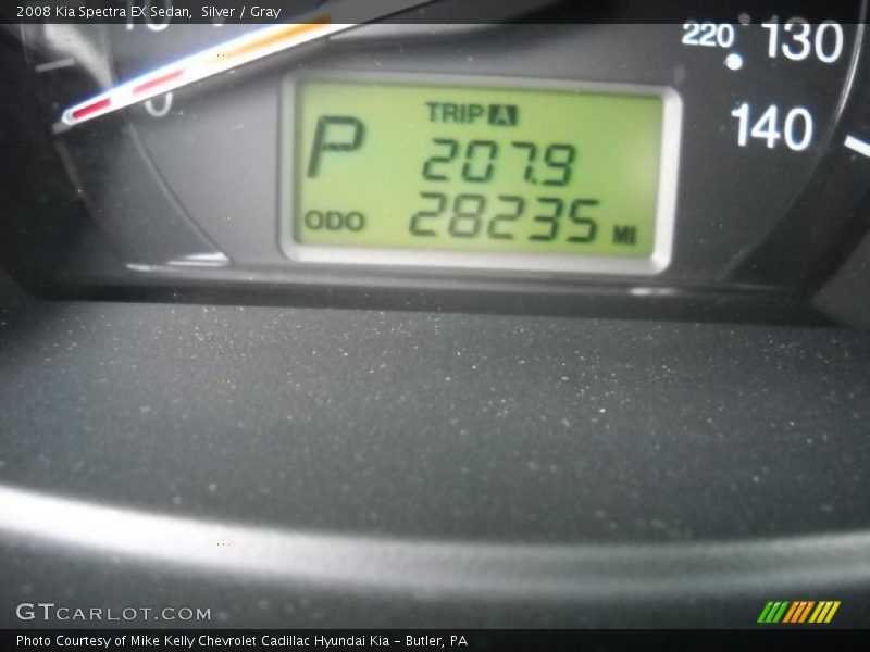 Silver / Gray 2008 Kia Spectra EX Sedan