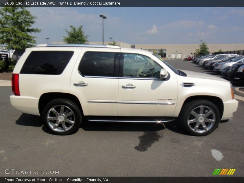 White Diamond / Cocoa/Cashmere 2009 Cadillac Escalade AWD