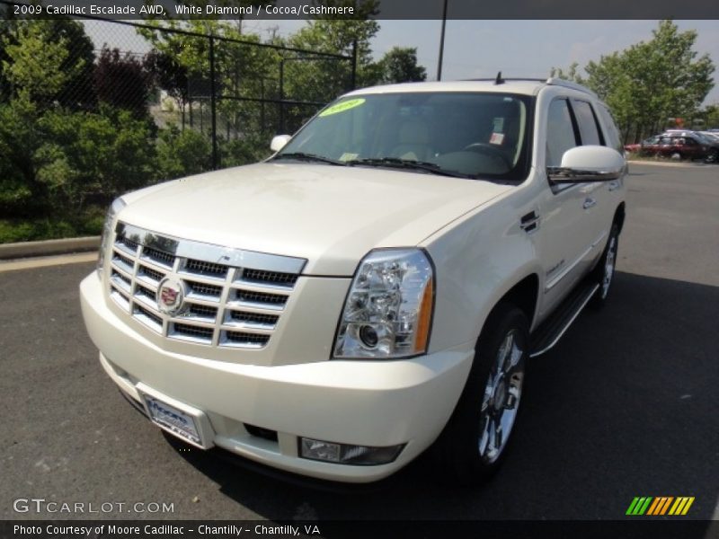 White Diamond / Cocoa/Cashmere 2009 Cadillac Escalade AWD