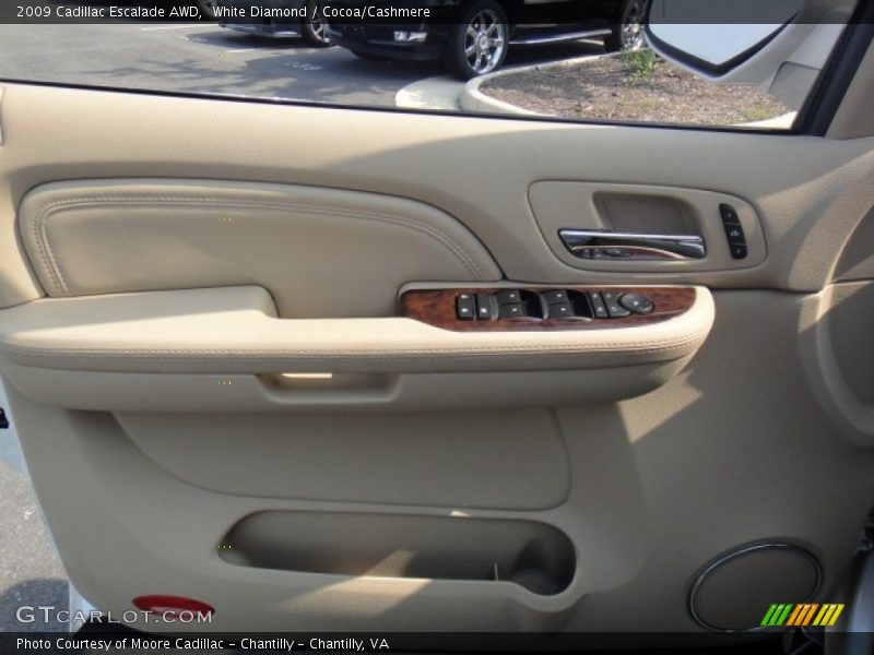 White Diamond / Cocoa/Cashmere 2009 Cadillac Escalade AWD
